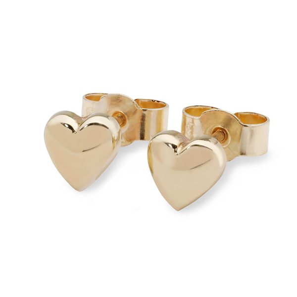 Hearts and Stars 9ct gold heart earrings