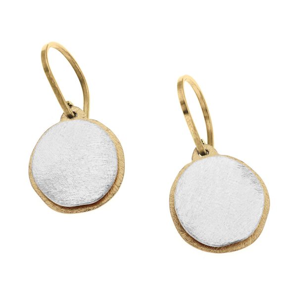 Deco Echo gold-plated drop earrings