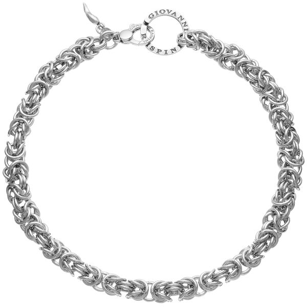 Sterling silver Byzantine big necklace